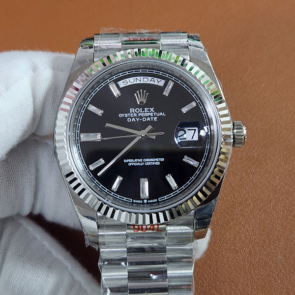 【XT工場】 ロレックスレプリカ時計 デイデイトコピー 40mm ブラック 228239A 2年無料保証 